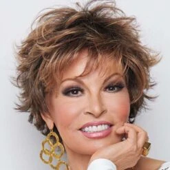 PARRUCCA CORTA MOSSA CASTANO CHIARO