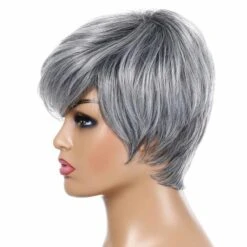 PARRUCCA CORTA ARGENTO -Trucco Di Halloween 800x800 mil948774 parrucca corta argento 2