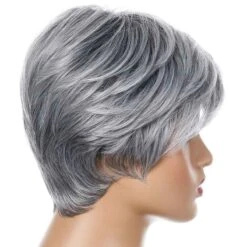 PARRUCCA CORTA ARGENTO -Trucco Di Halloween 800x800 mil948774 parrucca corta argento 5