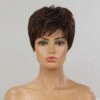 PARRUCCA CORTA MARRONE