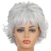 PARRUCCA CORTA ARGENTO SINTETICA RESISTENTE
