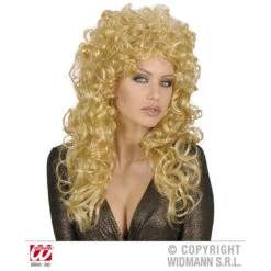 PARRUCCA RICCIOLONA LUNGA BIONDA
