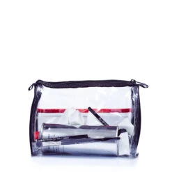 PORTA TRUCCO TRASPARENTE 22cm X 18cm X 9cm