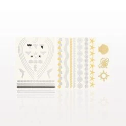 TATTOO TEMPORANEI METALLICI 3 FOGLI -Trucco Di Halloween 800x800 qos503763 tattoo temporanei metallici 3 fogli 2