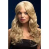 PARRUCCA BIONDA LUNGA MOSSA NICOLE 66CM