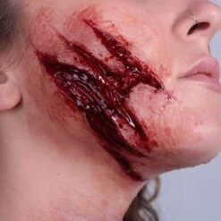 LACERAZIONE GRANDE SILICONE -Trucco Di Halloween 800x800 stupr3012 lacerazione grande silicone 2