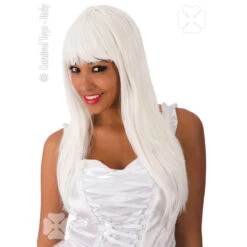PARRUCCA VANITY BIANCA LISCIA LUNGA