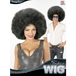PARRUCCA AFRO NERA -Trucco Di Halloween 800x800 wid04673 parrucca afro nera 2