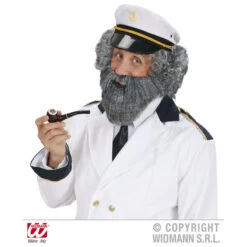 BARBA GRIGIA CON BAFFI