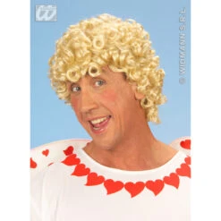 PARRUCCA RICCIA BIONDA CUPIDO